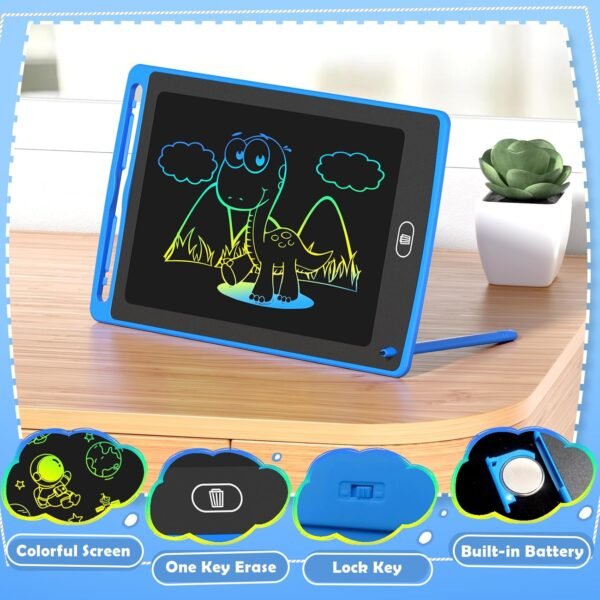4-Pack Color Drawing Tablets for Kids – Fun Learning & Doodling Boards - Image 3