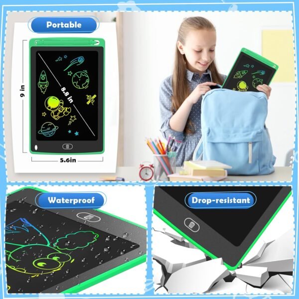 4-Pack Color Drawing Tablets for Kids – Fun Learning & Doodling Boards - Image 6