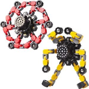 2-Pack Transformable Fidget Spinners – Stress Relief Toys for All Ages