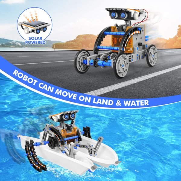 13-in-1 Solar Robot Kit – STEM Building Toy for Kids Ages 8–12 - Image 5