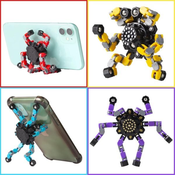 2-Pack Transformable Fidget Spinners – Stress Relief Toys for All Ages - Image 5