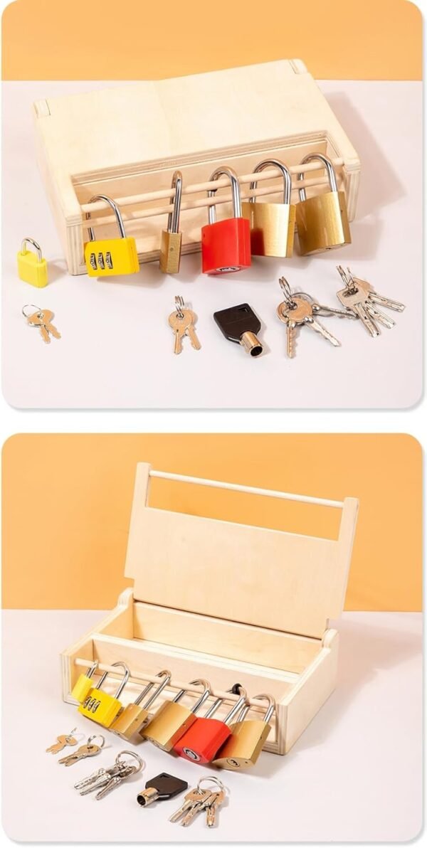6-Pack Lock and Key Toy Set – Hands-On Learning for Kids - Image 3