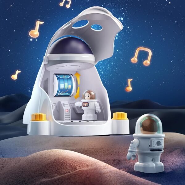 Space Rocket Playset with Buildable Shuttle and Astronauts – STEM Toy - Image 2
