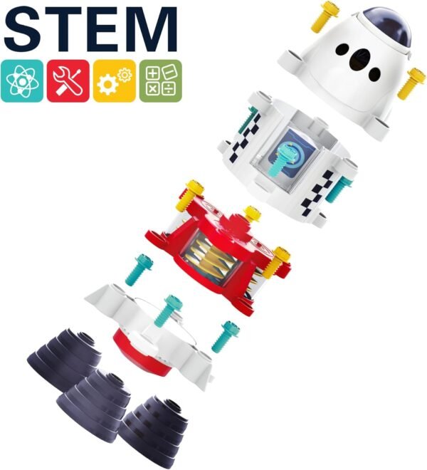 Space Rocket Playset with Buildable Shuttle and Astronauts – STEM Toy - Image 5