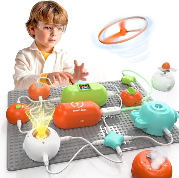 STEM Circuit Kit – Build 420+ Projects with 35 Parts for Kids
