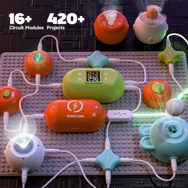 STEM Circuit Kit – Build 420+ Projects with 35 Parts for Kids - Image 2