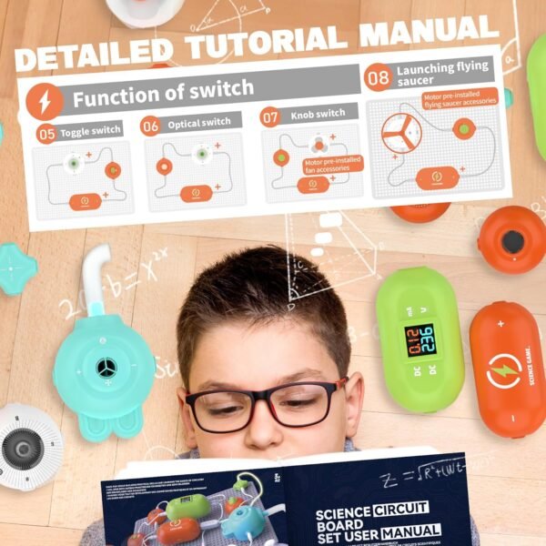 STEM Circuit Kit – Build 420+ Projects with 35 Parts for Kids - Image 4